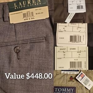5 Pair of Mens Dress Pants Bundle.  Great Bargain